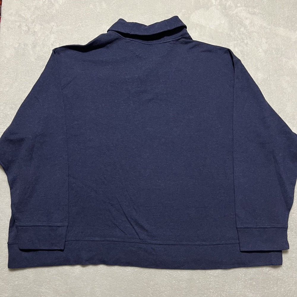 Polo Ralph Lauren Sweater Mens 4XB Big Navy Shawl Collar Pullover Preppy Pony - Picture 5 of 11